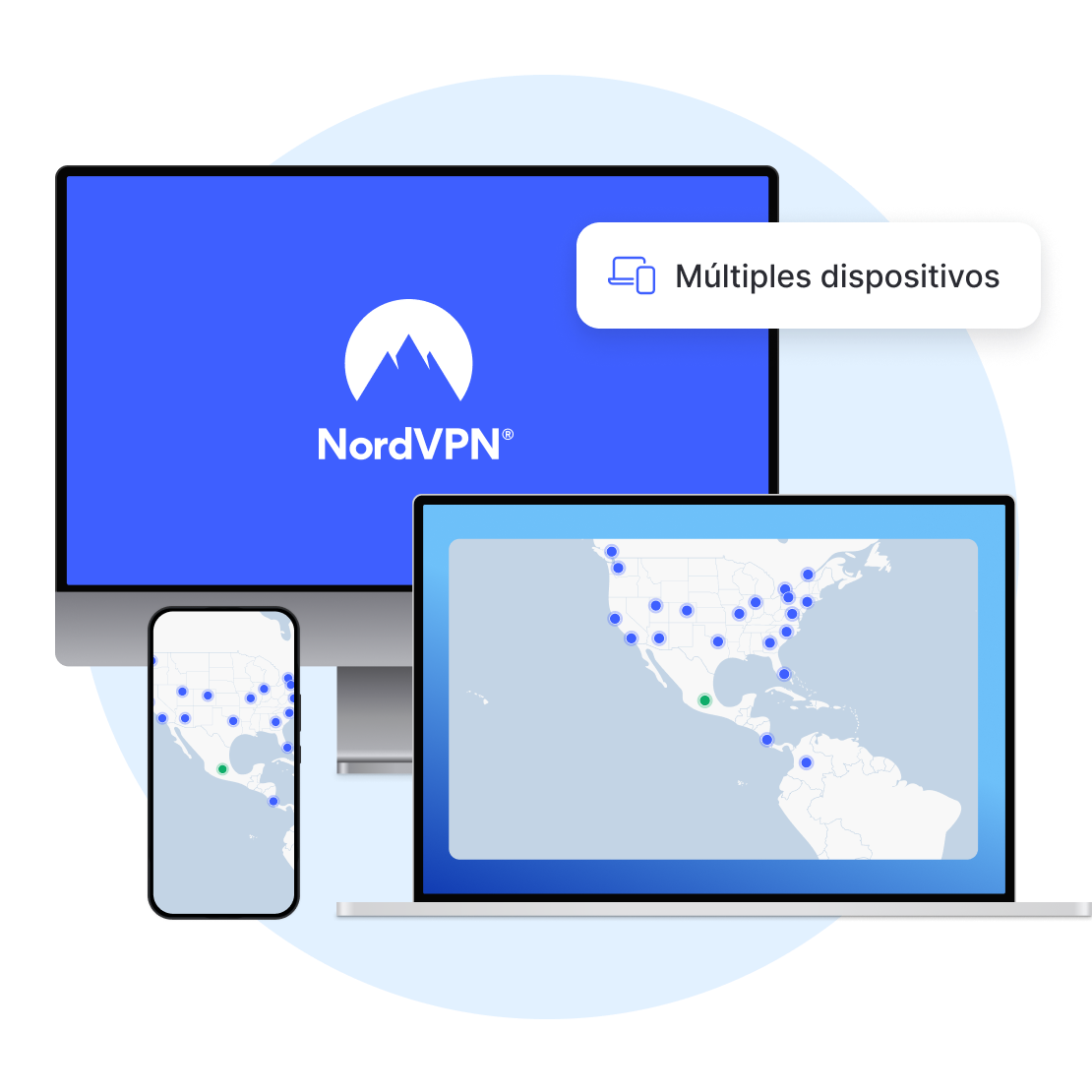 Diferentes dispositivos en los que puede usar una VPN