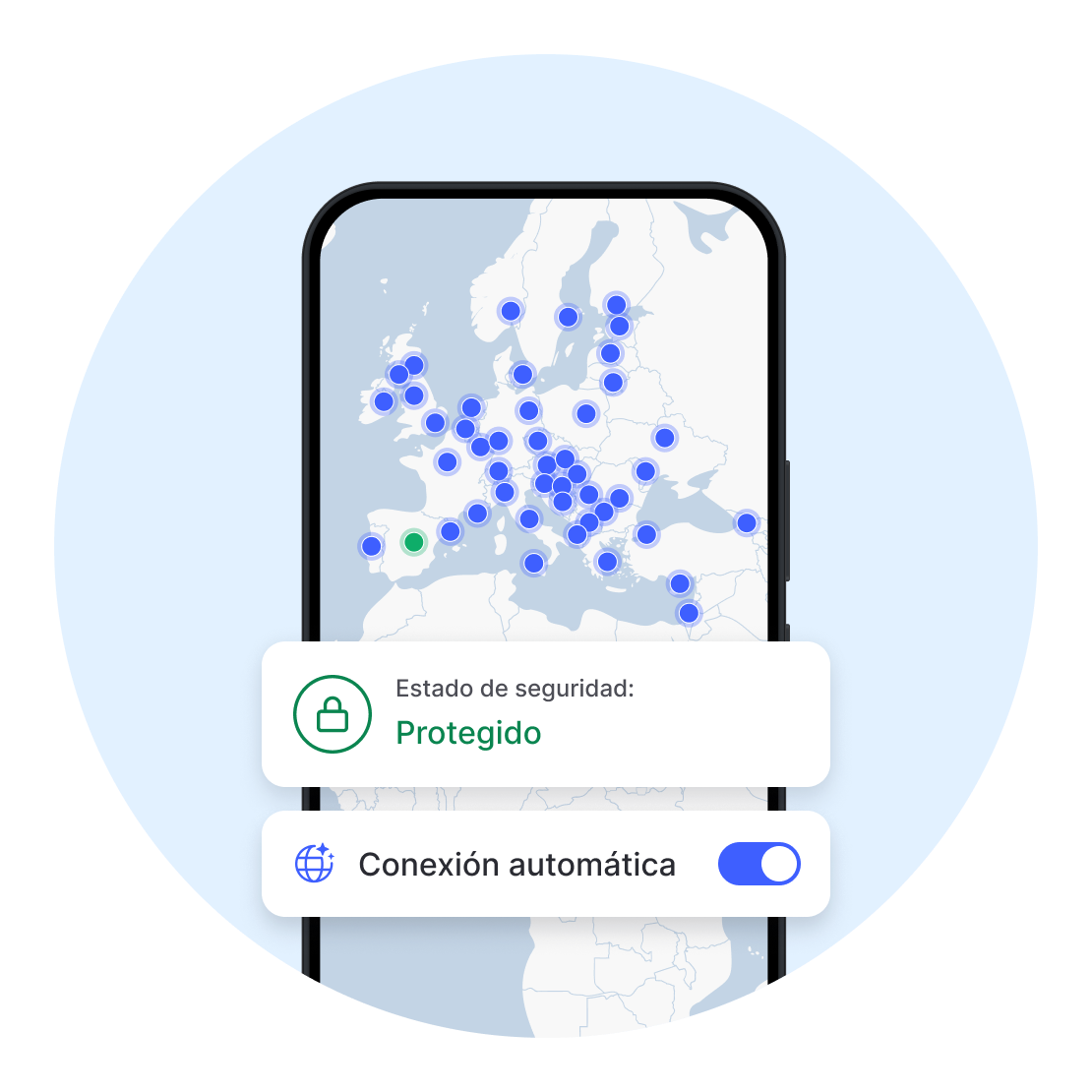 La conexión automática activa tu protección VPN para que no tengas que acordarte tú.