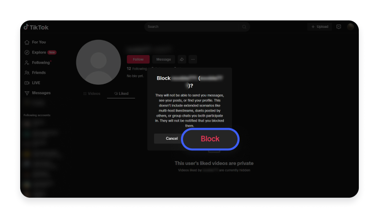 blog screenshot how to block someone on tiktok en 6