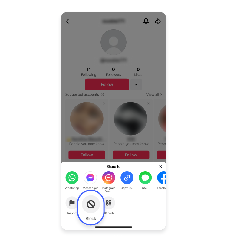 blog screenshot how to block someone on tiktok en 2
