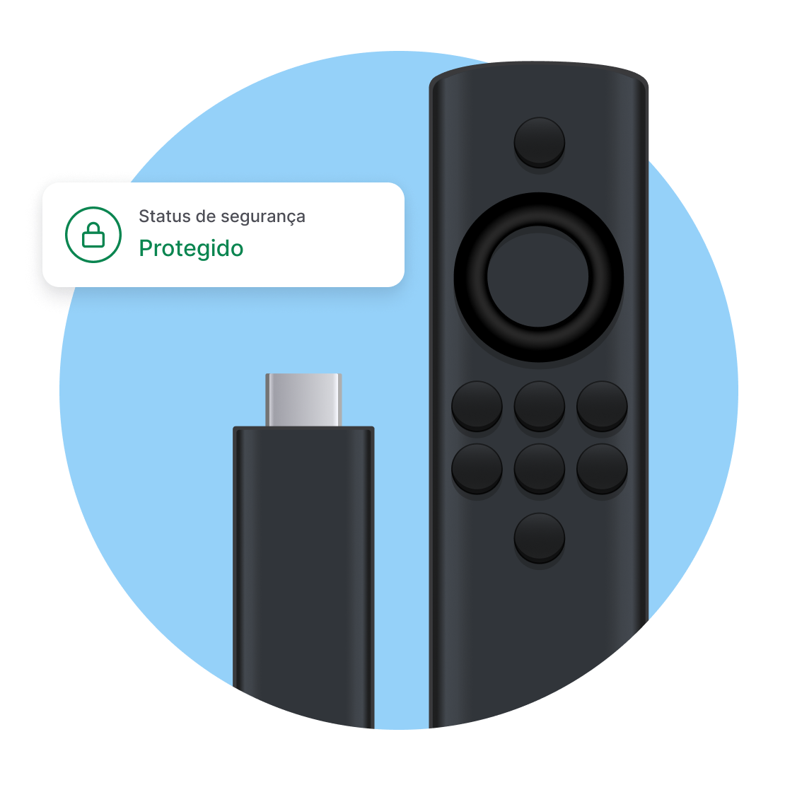 Uma Fire TV stick com uma VPN para fazer streaming de conteúdo pago consumido em casa durante uma viagem