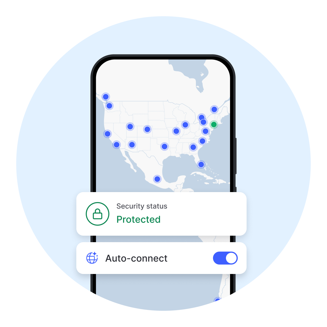 Auto-connect turns on your VPN protection without you having to think about it.