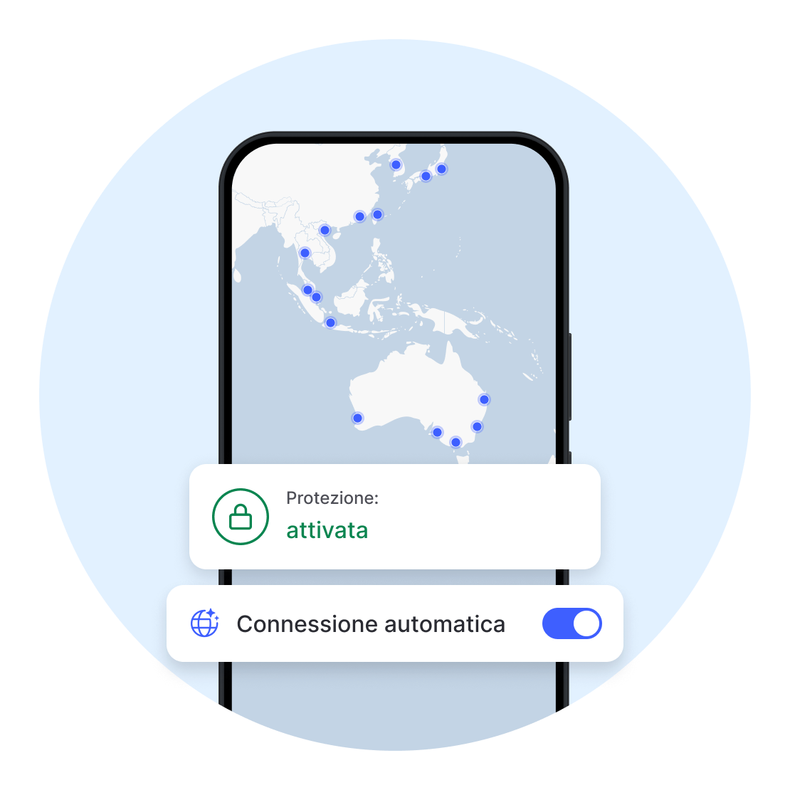 La connessione automatica attiva la protezione VPN senza che debba essere tu a ricordartene.