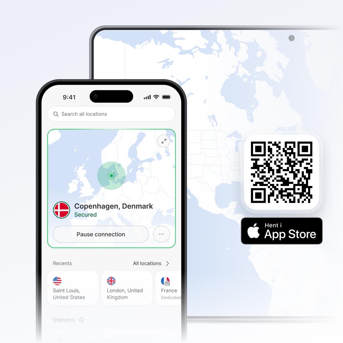 NordVPN-app til iPhone og iPad