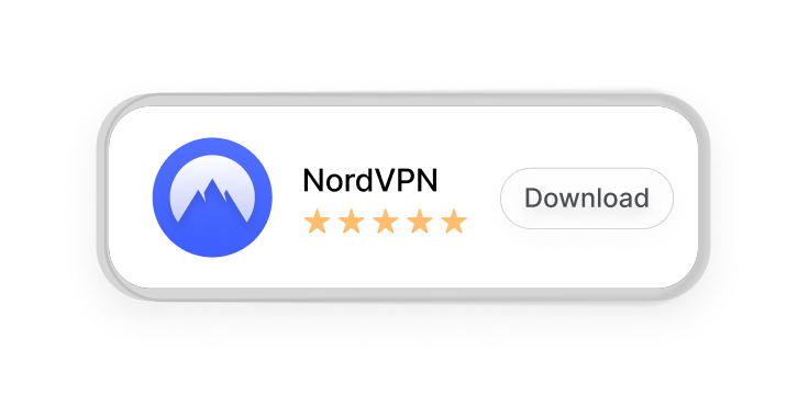 Die Firefox-Erweiterung von NordVPN mit einer Fünf-Sterne-Bewertung und einem „Holen“-Button.