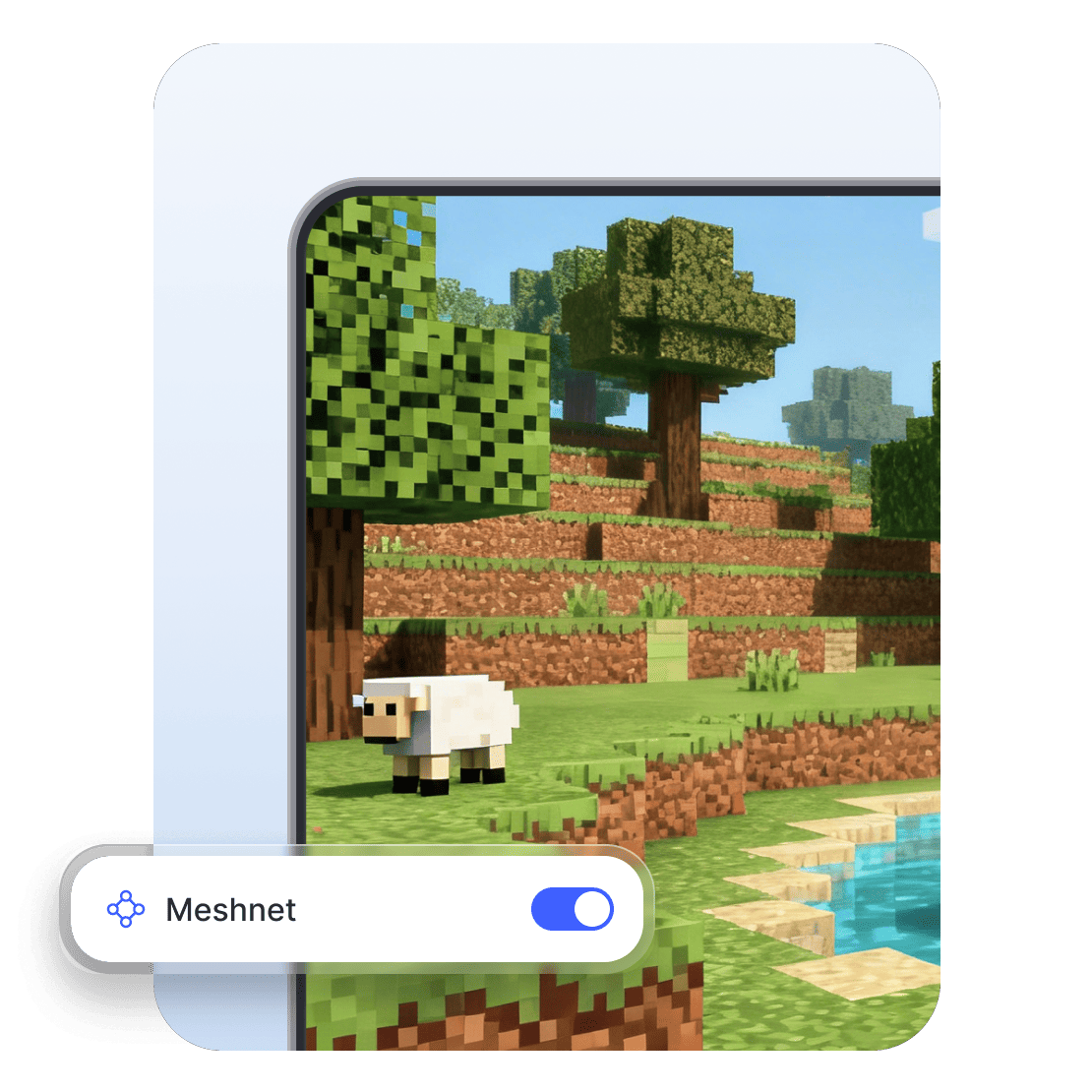 Ein Ausschnitt aus dem Videospiel Minecraft.