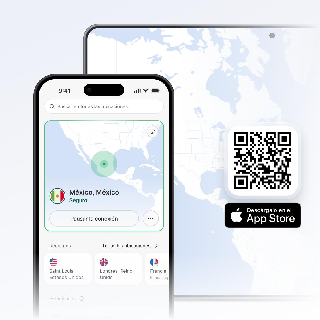 App NordVPN para iPhone y iPad
