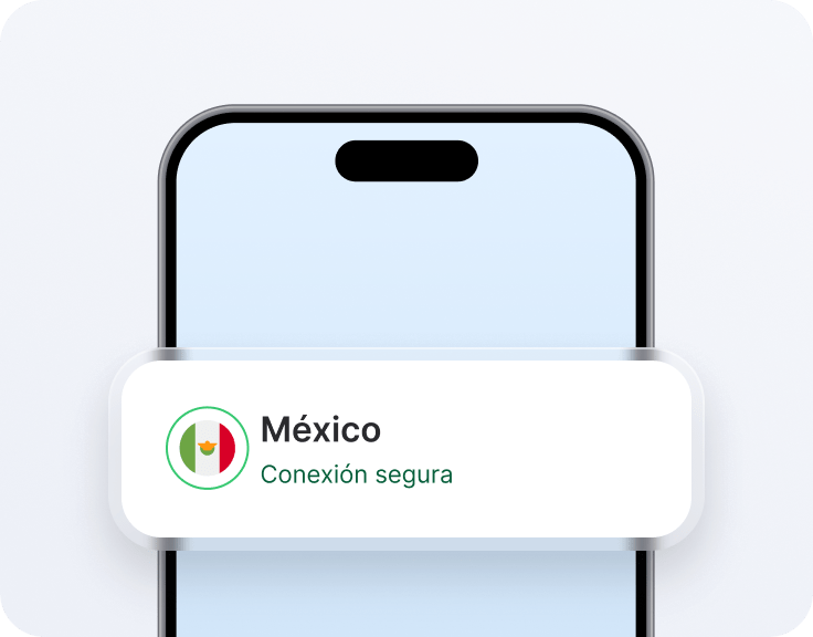 Un celular con una dirección IP dedicada de México.