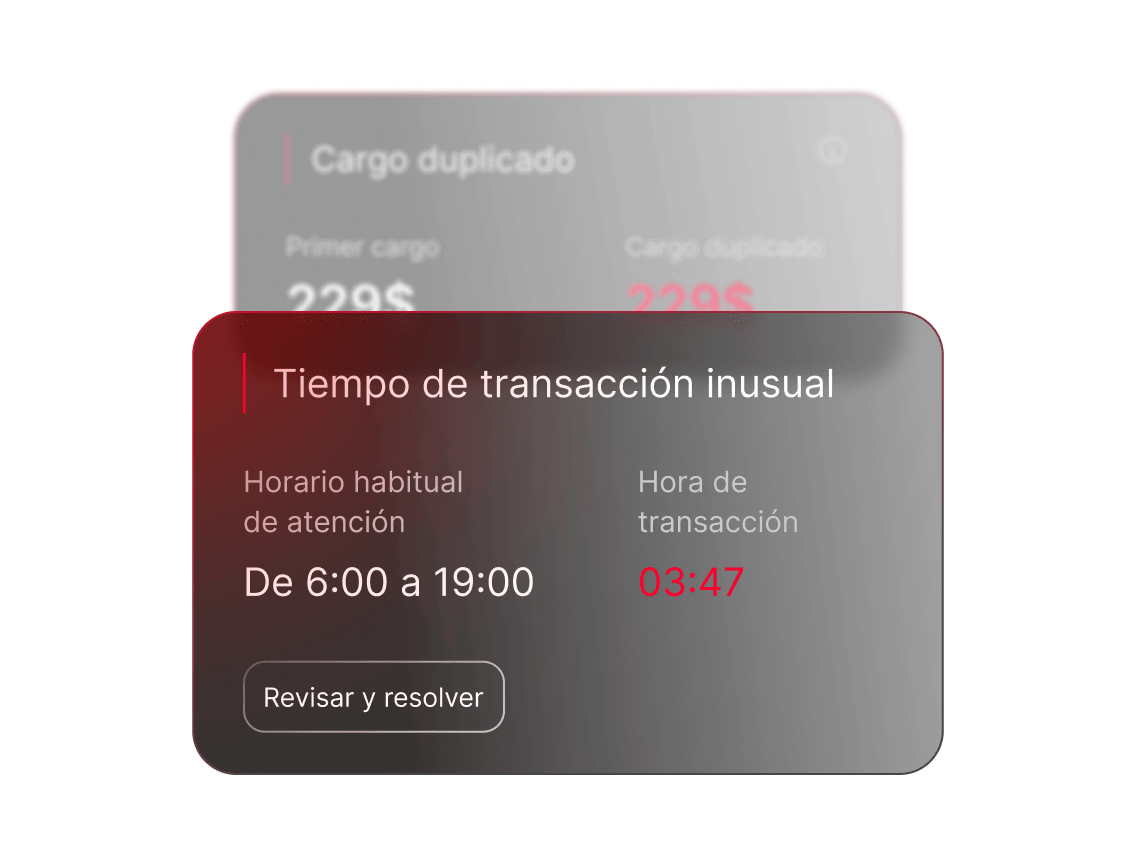 Una notificación de monitoreo de transacciones de NordVPN que advierte sobre una transacción inusual.