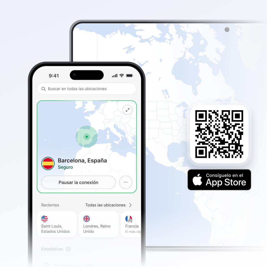 App de NordVPN para iPhone y iPad