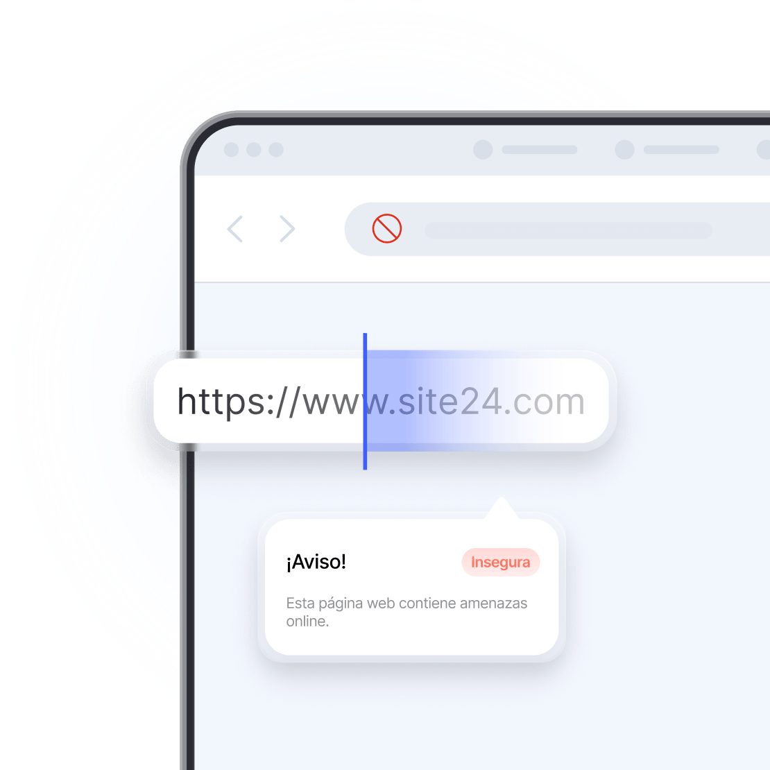 La pantalla de un portátil en la que se ve una herramienta para detectar estafas analizando una URL.