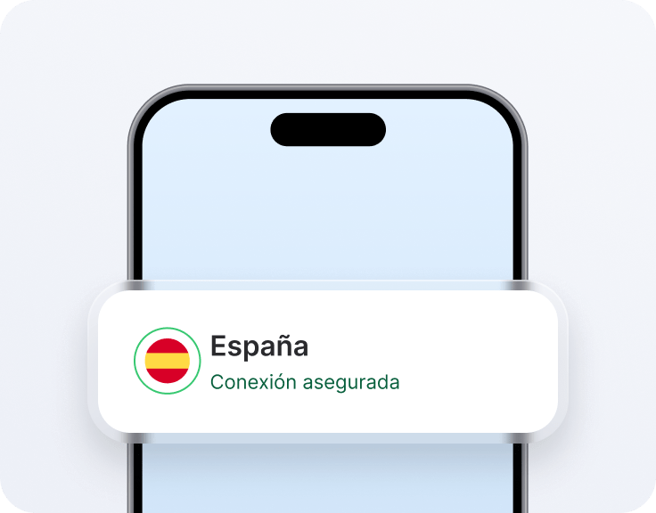 Un smartphone con una dirección IP dedicada en España.