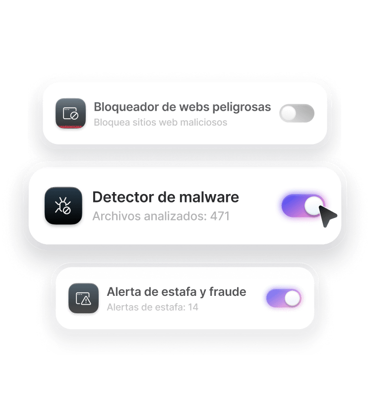 La Protección contra amenazas Pro™ con la función de escáner de malware activada