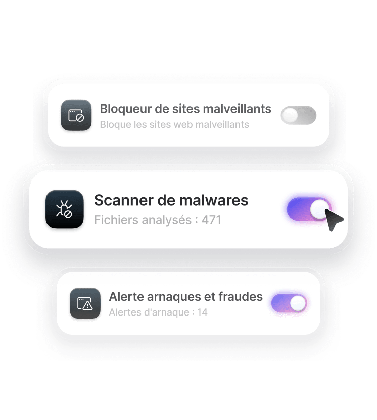 Protection Anti-menaces Pro™ avec la fonction Scanner de malwares activée