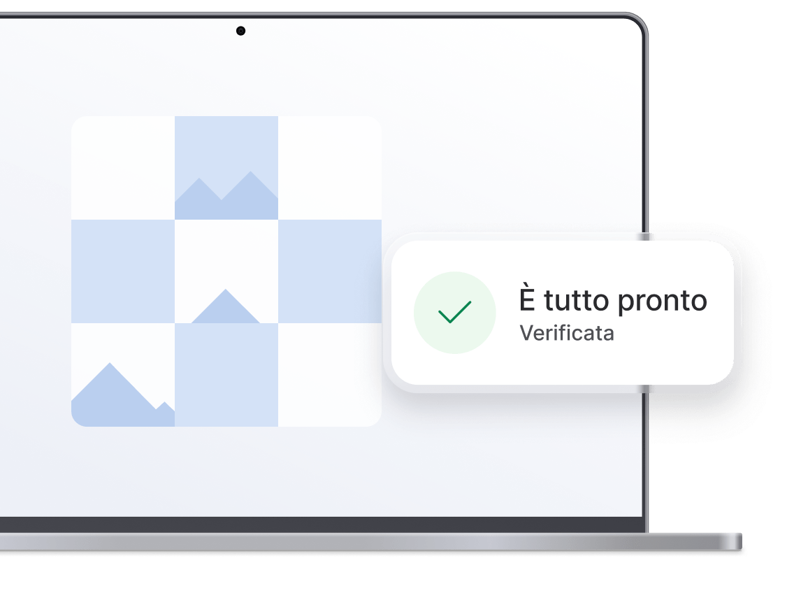 Una notifica dell&#39;avvenuta configurazione di un IP fisso, una funzionalità che consente agli utenti di evitare i CAPTCHA.