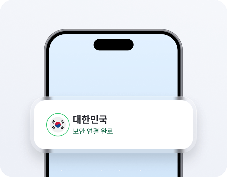 한국 전용 IP 주소가 적용된 스마트폰