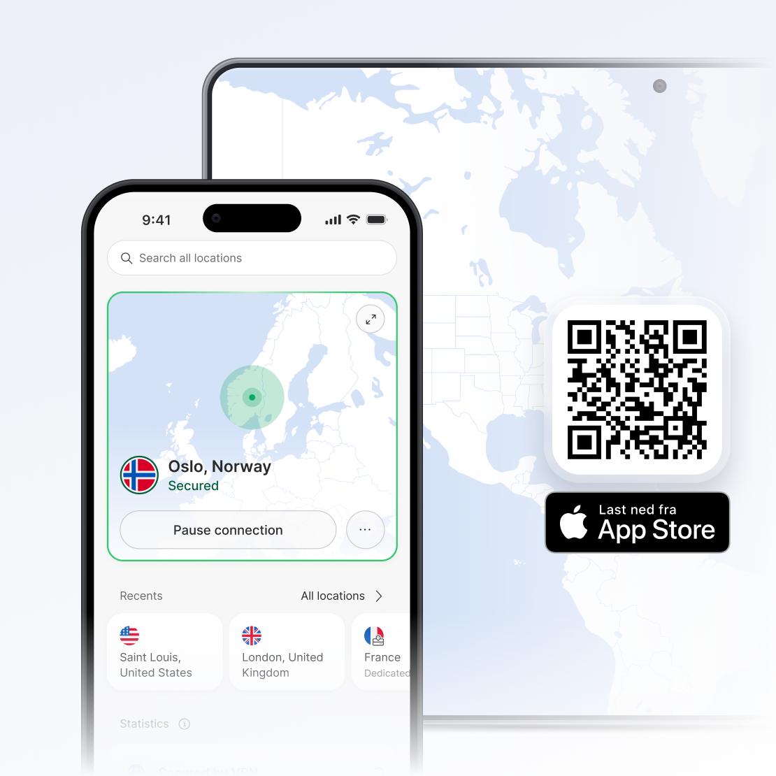 NordVPN-app for iPhone og iPad