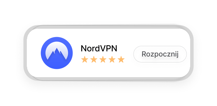 Oferta rozszerzenia NordVPN do Firefoxa z oceną pięciogwiazdkową i przyciskiem „Dodaj”.