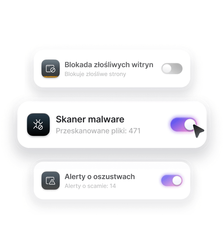 Funkcja Threat Protection Pro™ z włączoną opcją skanera złośliwego oprogramowania