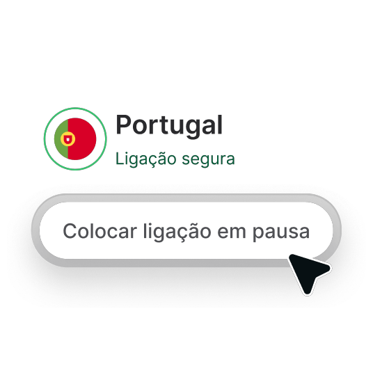 Um excerto da aplicação da NordVPN que mostra como suspender facilmente uma ligação de VPN.