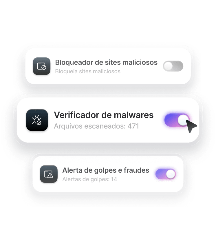 Proteção Contra Ameaças Pro™ com a funcionalidade de verificação de malware ativada
