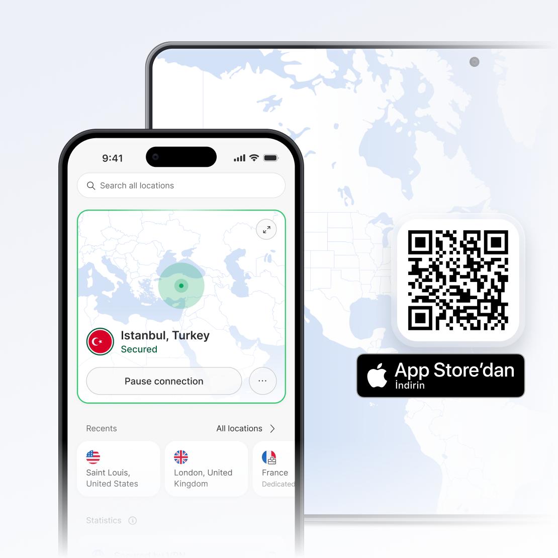 iPhone ve iPad için NordVPN uygulaması
