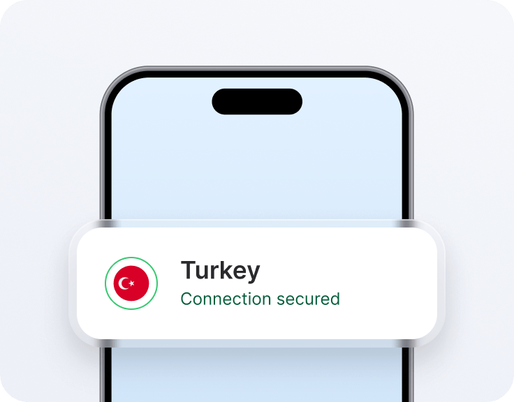 Türkiye&#39;ye ayrılmış IP adresine sahip bir akıllı telefon.