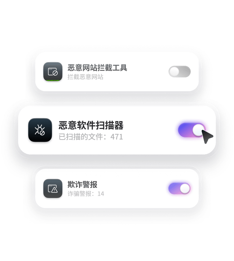 已启用恶意软件扫描功能的威胁防护 Pro™