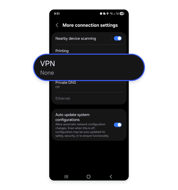 How to turn off a VPN on Android devices 3