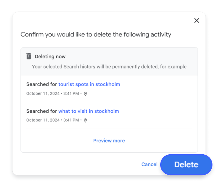 Search history 19