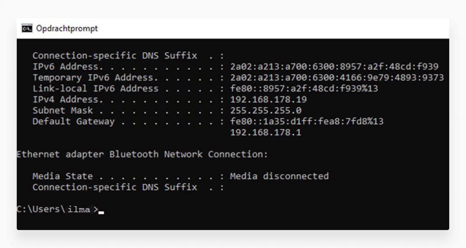 Hoe vind ik het IP-adres van mijn router op Windows stap 3