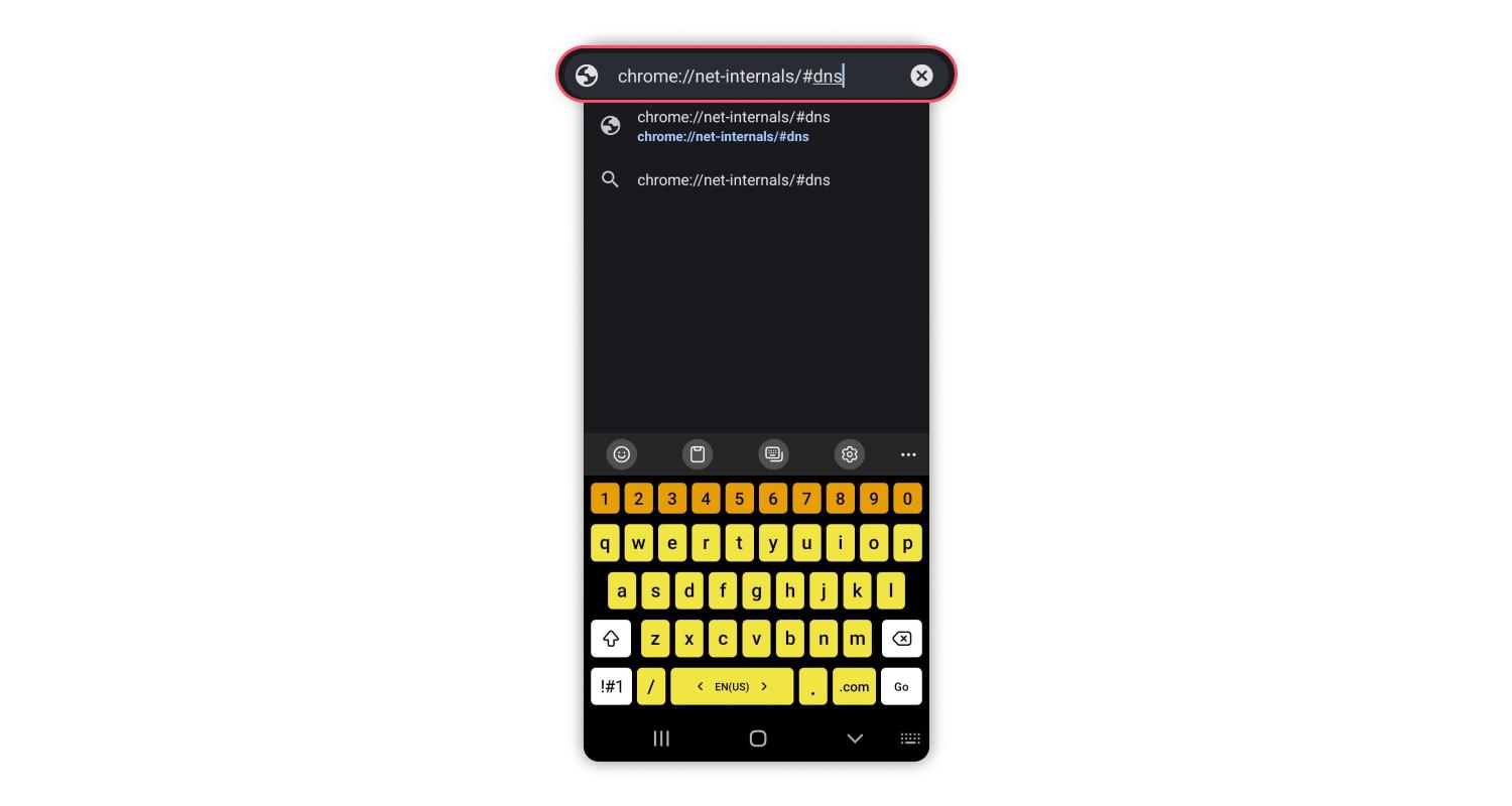delete incognito history on android: step 1