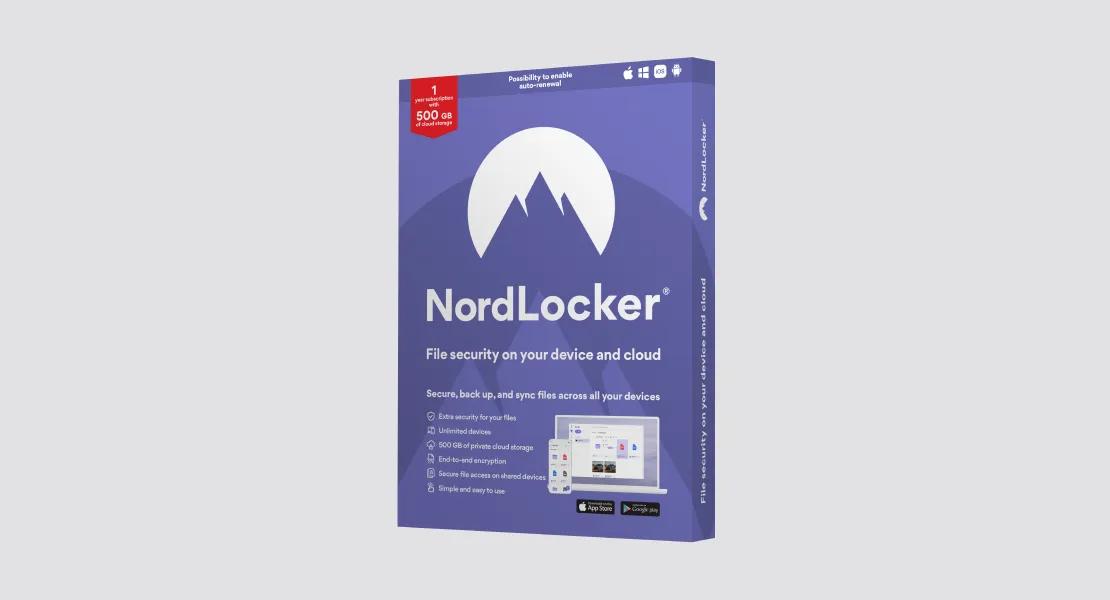 A NordLocker retail box.