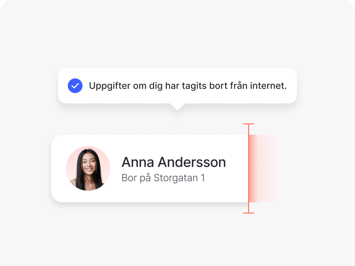 Verktyget för borttagning av personuppgifter Incogni i arbete.