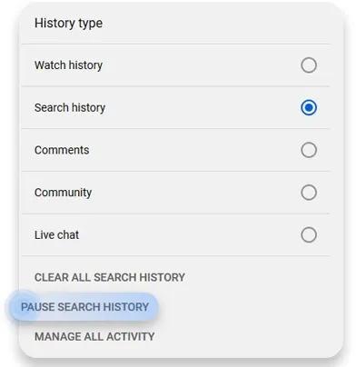 How to delete Youtube history
