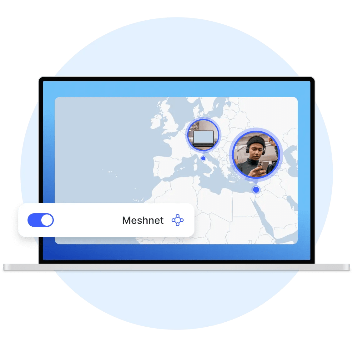 meshnet laptop protected private network md he