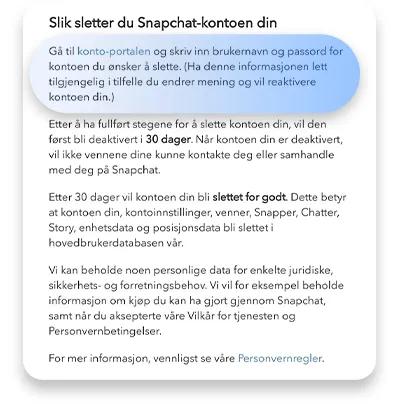 slette snapchat konto (iPhone &amp; Android): trinn 6