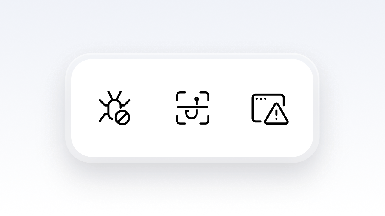 Three NordVPN scam, phishing, and malware protection icons in the email protection setup.