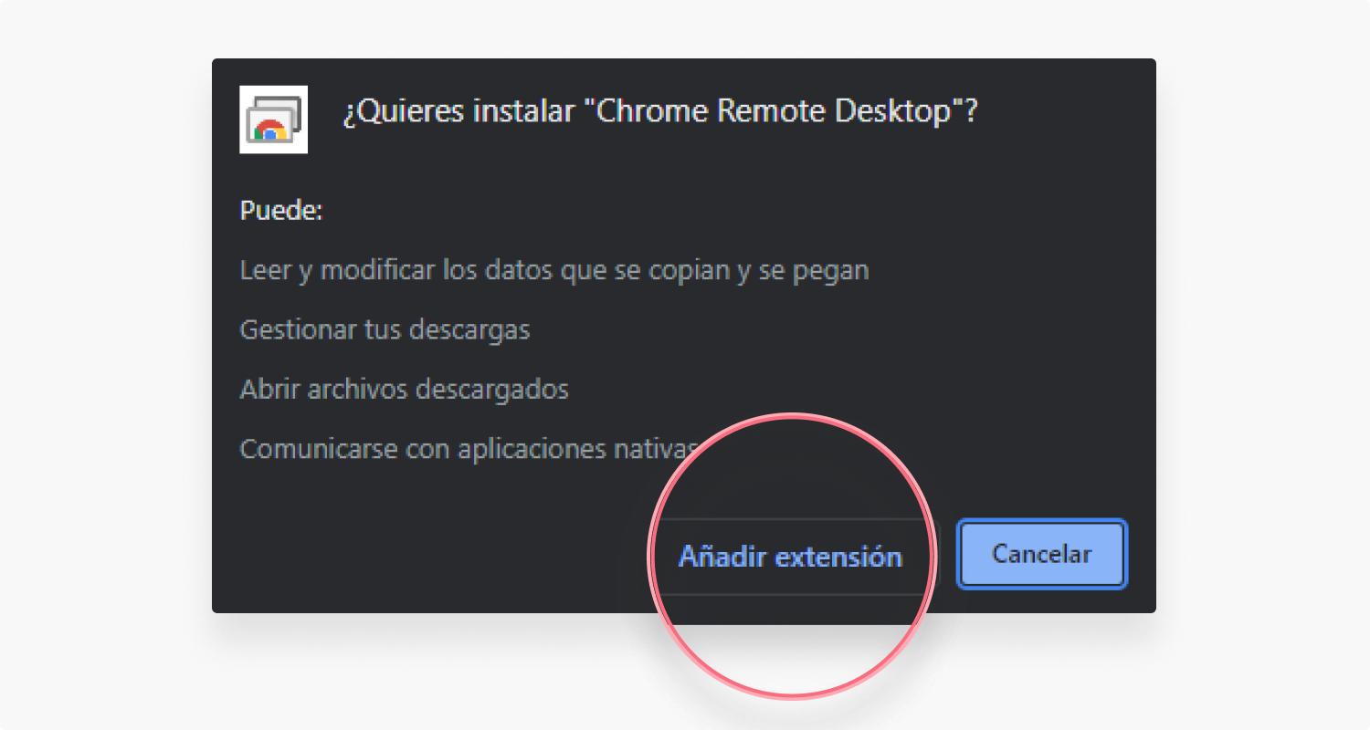 cómo hacer una conexión Chrome RDP: paso 4