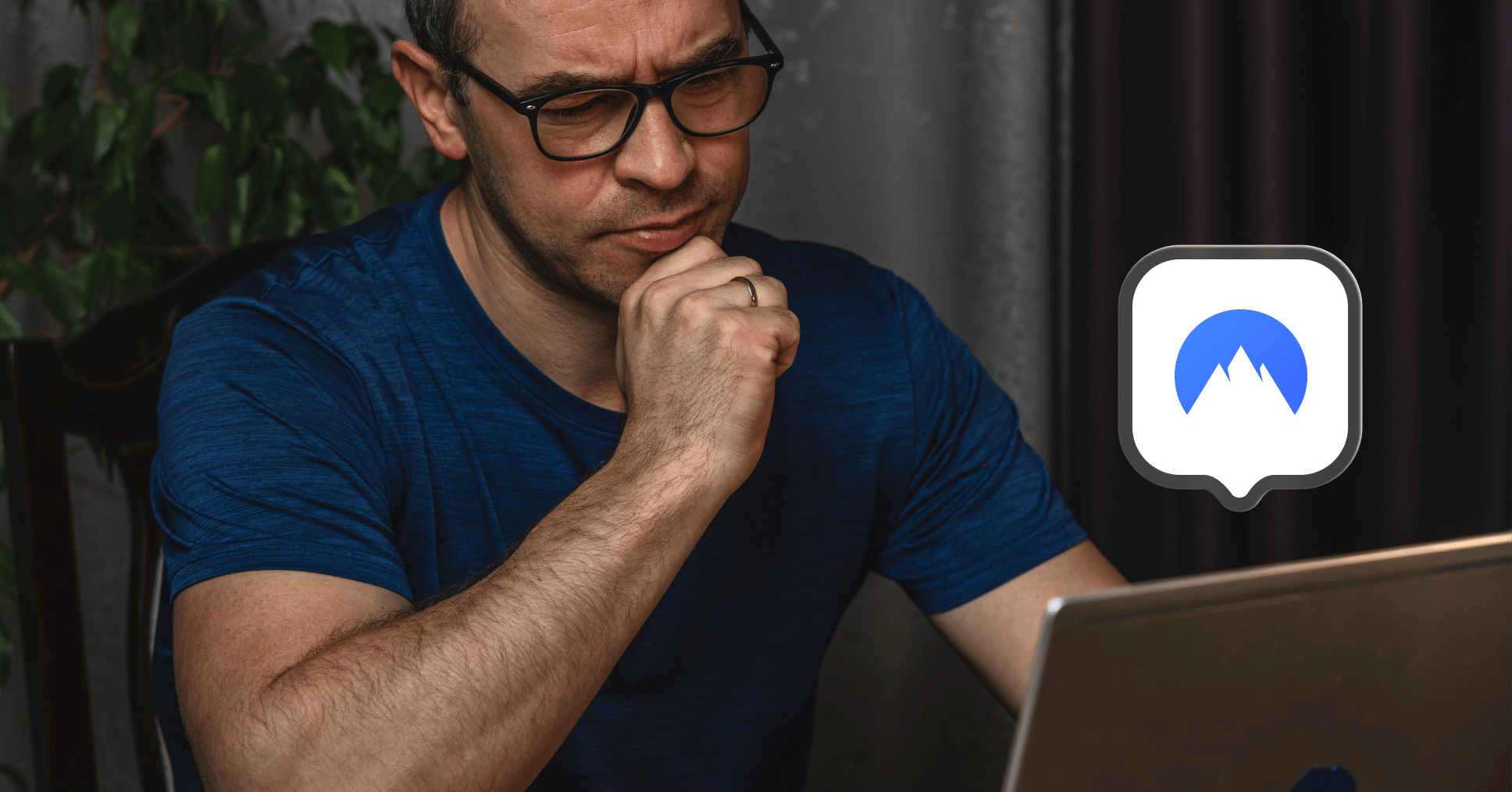 man reading about vpn myths