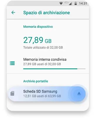 Cancellare la cache del dispositivo passo 1