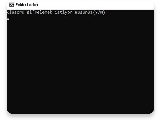 Program Kullanmadan Klasör Şifreleme Windows 10