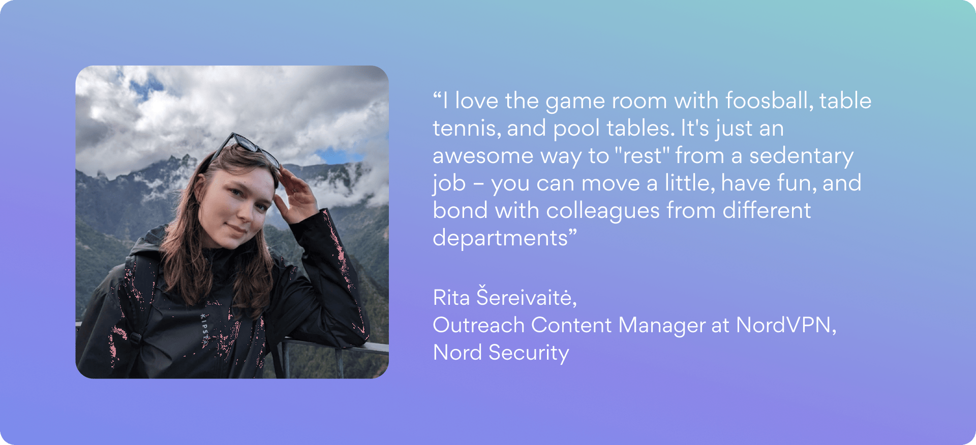 Rita Šereivaitė, Outreach Content Manager at NordVPN.