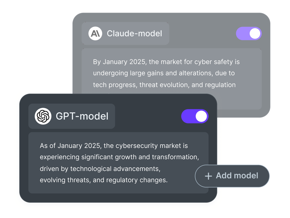 nexos.ai compare models