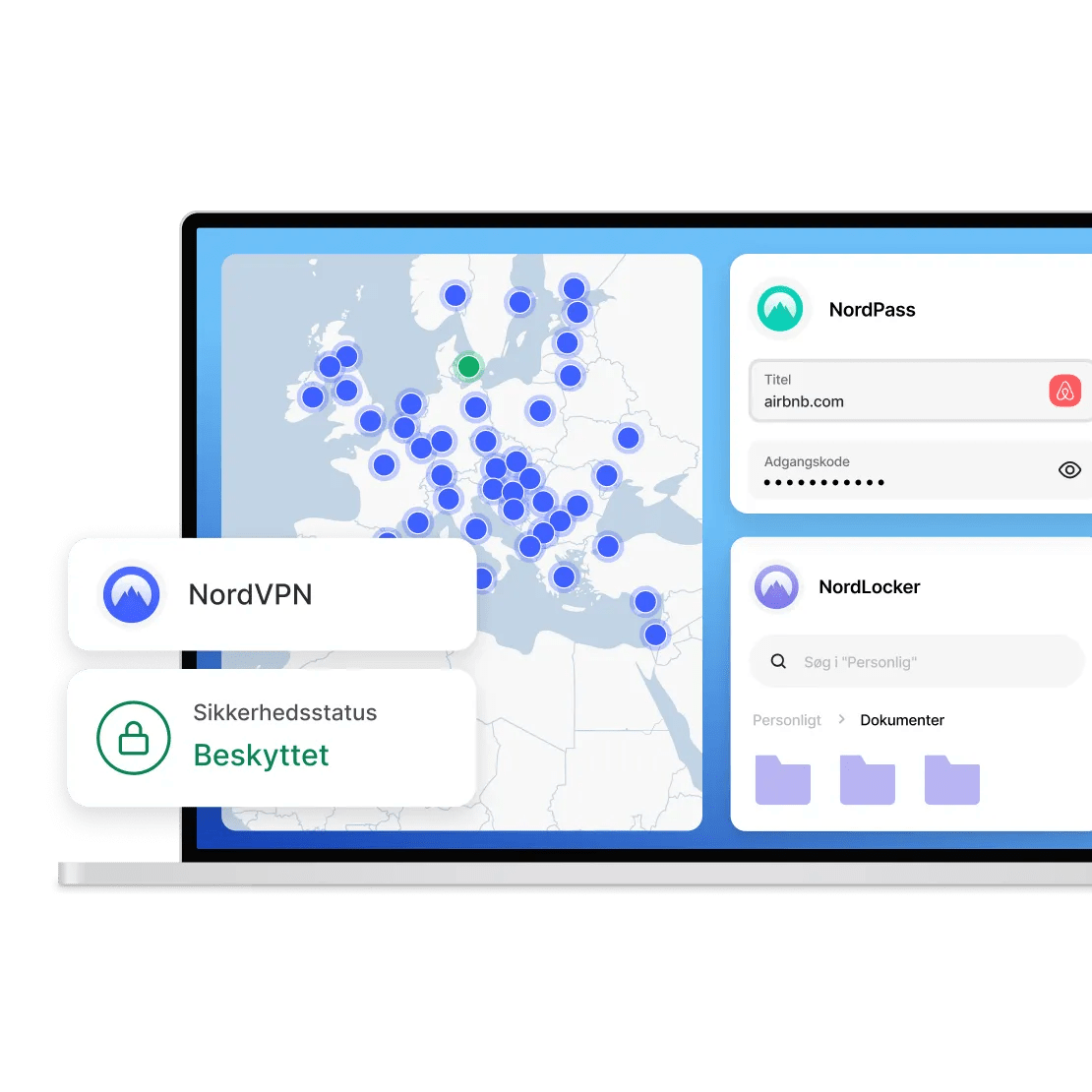 Beskyttelse af digitale enheder med Nord Security-produkter: NordVPN, NordPass, NordLocker