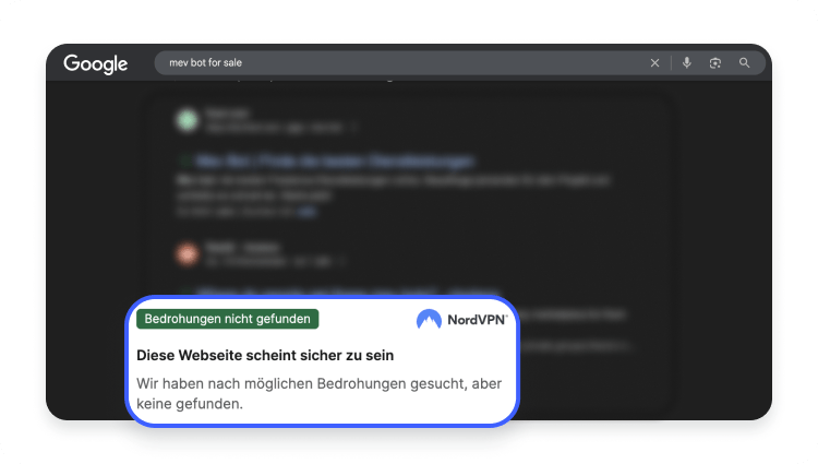 Keine Bedrohung gefunden Anzeige