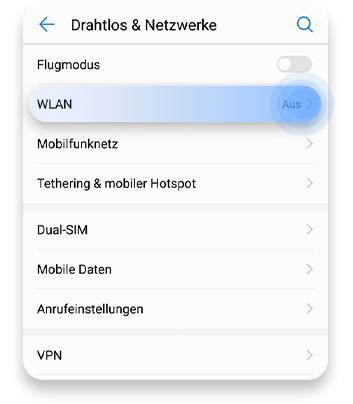 Die Router-IP herausfinden über Android-Geräte Schritt 1