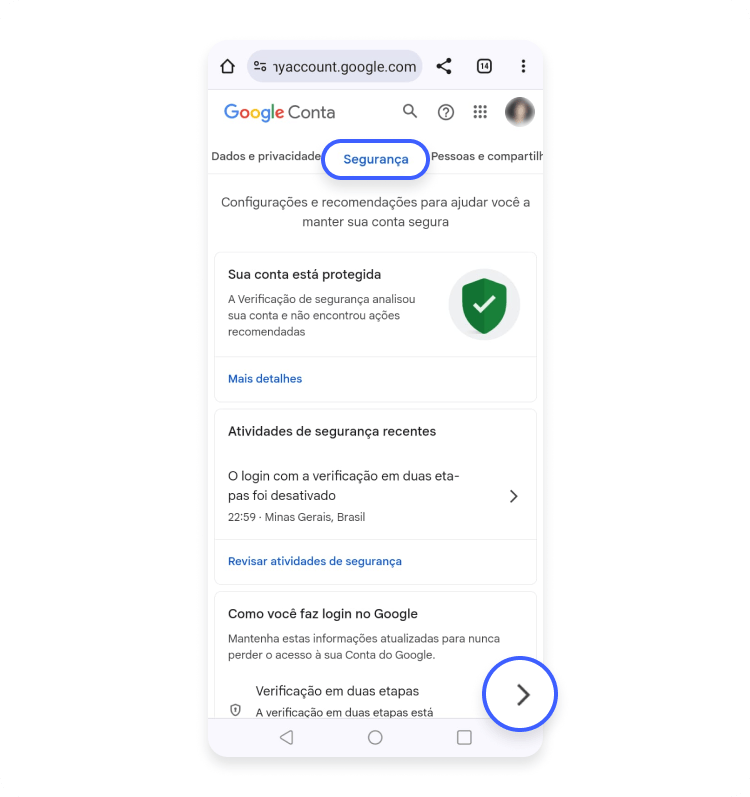 Como ativar a 2FA em dispositivos Android 1