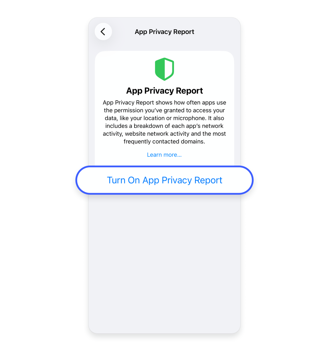 How to review app privacy settings on an iPhone: Step 3.