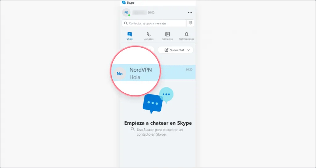 borrar las conversaciones de Skype paso 1